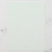 Tropical Floral Stationery Paper レターヘッド (裏面)