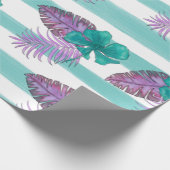 Tropical Floral Umbrella ラッピングペーパー (角)