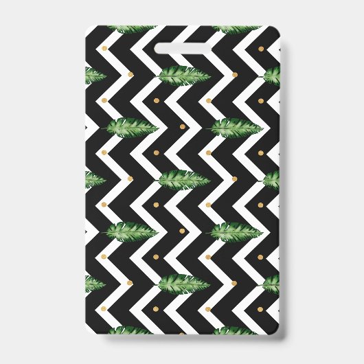 Tropical Floral Vines バッジ (正面)