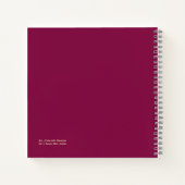 Tropical Flower Frenzy Notebook ノートブック (裏面)