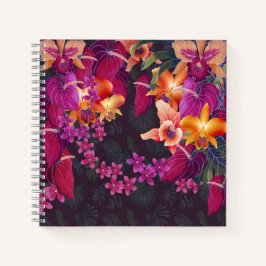 Tropical Flower Frenzy Notebook ノートブック