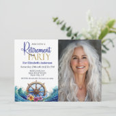 Tropical Flower Sailing Wheel Retirement Party 招待状 (スタンド正面)