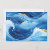 Tropical Flower Sailing Wheel Retirement Party 招待状 (裏面)