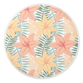 Tropical Flowers セラミックノブ (正面)