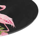 Tropical Flowers And Flamingos カッティングボード (角)