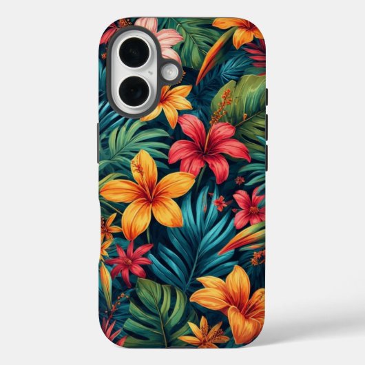 Tropical Flowers  Case-Mate iPhoneケース (裏面)