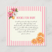 Tropical Flowers Citrus Baby Book Request Card エンクロージャーカード (正面)