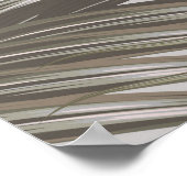 Tropical flowers,  palm leaves,  bird of paradise  ポスター (角)