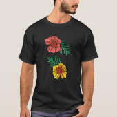 Tropical Flowers Plants Tシャツ (正面)