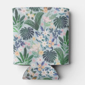 Tropical Foliage Floral Pattern 缶クーラー (裏面)