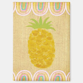 Tropical Folk Art Pineapple マグネット (正面)