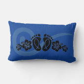 Tropical Footprints Accent Pillow ランバークッション (裏面)