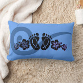 Tropical Footprints Accent Pillow ランバークッション (ブランケット)