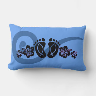 Tropical Footprints Accent Pillow ランバークッション
