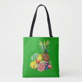 Tropical Fruit Collage トートバッグ (正面)