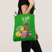 Tropical Fruit Collage トートバッグ (クローズアップ)