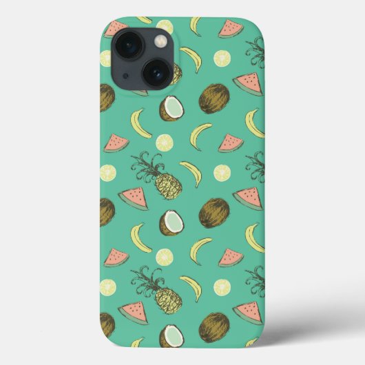 Tropical Fruit Doodle Pattern Case-Mate iPhoneケース (裏面)