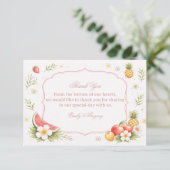 Tropical Fruit Floral Appreciation サンキューカード (スタンド正面)