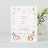 Tropical Fruit Floral Elegant 招待状 (スタンド正面)