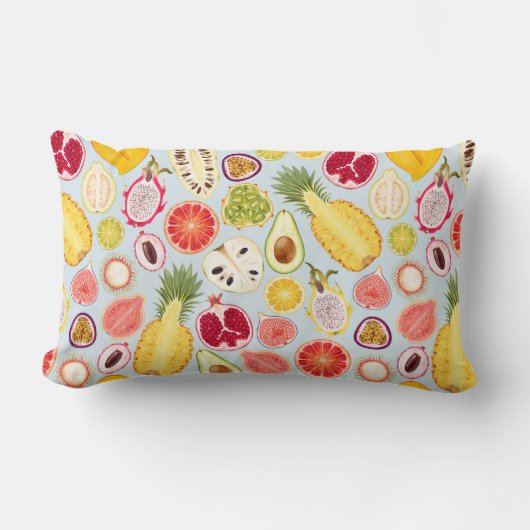Tropical Fruit Lumbar Pillow ランバークッション (正面)