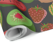 Tropical fruit seamless pattern colorful ラッピングペーパー (ロールコーナー)
