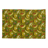 Tropical fruit seamless pattern yellow 枕カバー (裏面-左)