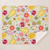 Tropical Fruit Sherpa Blanket シェルパブランケット (正面(横))