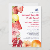Tropical Fruit Watercolor Two-tti Party Invitation 招待状 (正面)