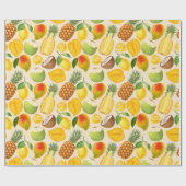 Tropical fruit wrapping paper ラッピングペーパー (フラット)
