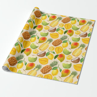 Tropical fruit wrapping paper ラッピングペーパー