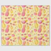 Tropical fruit wrapping paper ラッピングペーパー (フラット)