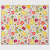 Tropical fruit wrapping paper ラッピングペーパー (フラット)