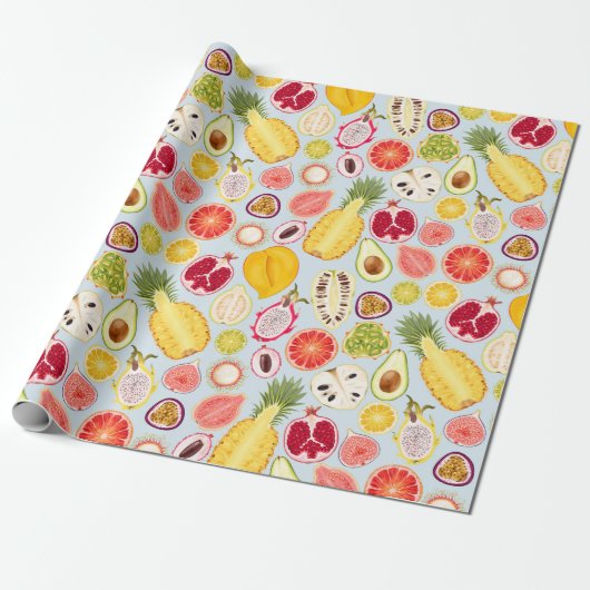Tropical fruit wrapping paper ラッピングペーパー (アンロールド)
