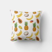 Tropical Fruits Pattern クッション (正面)