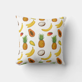 Tropical Fruits Pattern クッション
