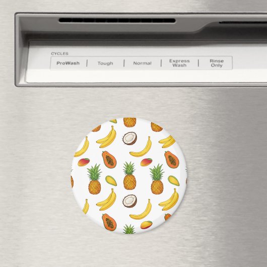 Tropical Fruits Pattern マグネット (インサイチュ (食洗機))