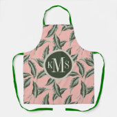 Tropical Garden Leaves Pattern エプロン (正面)