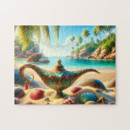 Tropical Genie Lamp by the Sea ジグソーパズル