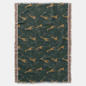 Tropical Giraffe Hangout スローブランケット (正面縦)