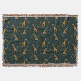 Tropical Giraffe Hangout スローブランケット