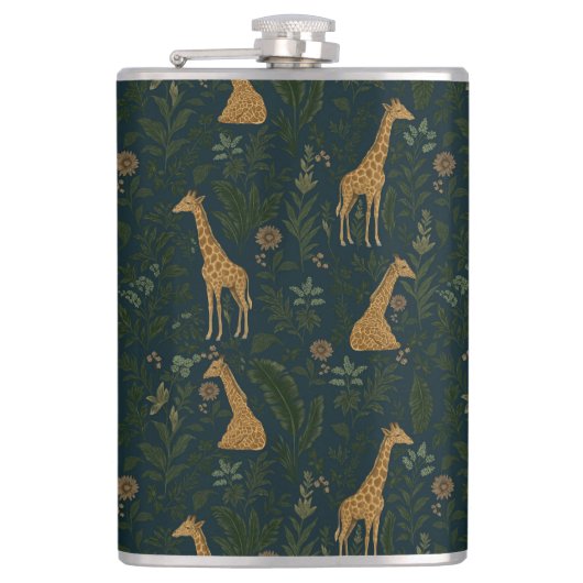 Tropical Giraffe Hangout フラスク (正面)