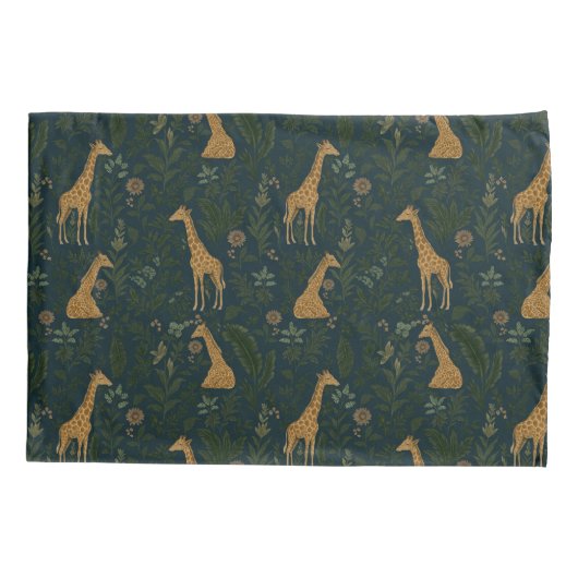 Tropical Giraffe Hangout 枕カバー (裏面)