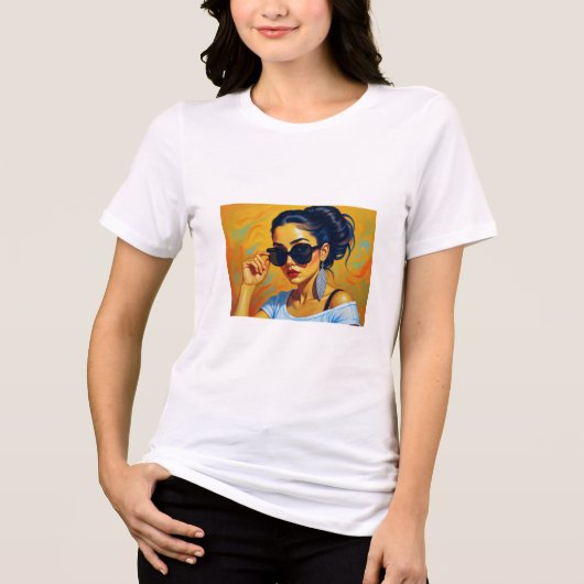 Tropical Girl T-Shirt トライブレンドＴシャツ (正面)