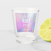 Tropical Girls Trip with Crown, Year, and Name ショットグラス (裏面)