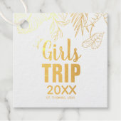 Tropical Girls Trip with Crown, Year, and Name フェイバータグ (正面)