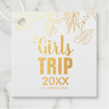 Tropical Girls Trip with Crown, Year, and Name