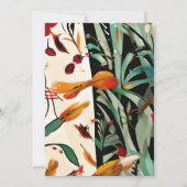 Tropical Glam 40th Birthday Invitation Bold Color 招待状 (裏面)