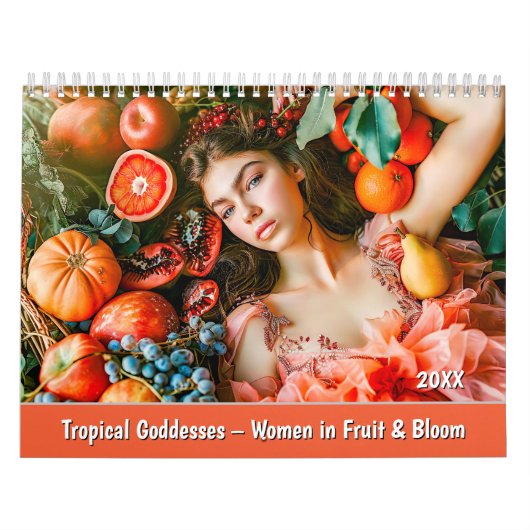 Tropical Goddesses – Women in Fruit & Bloom カレンダー (カバー)