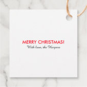 Tropical Golden Dog Santa Seagull Flat Gift Card フェイバータグ (裏面)