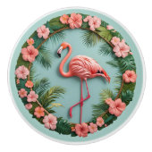 Tropical Grace Balancing Flamingo セラミックノブ (正面)